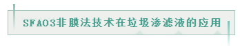 SFAO3非膜法技術(shù)在垃圾滲濾液的應用